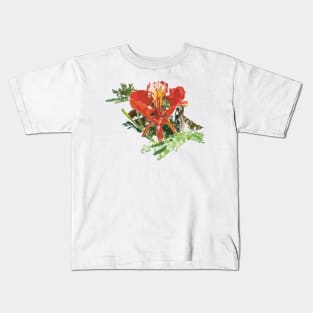 ʻŌhai flower, native Hawaiian flowering shrub Kids T-Shirt